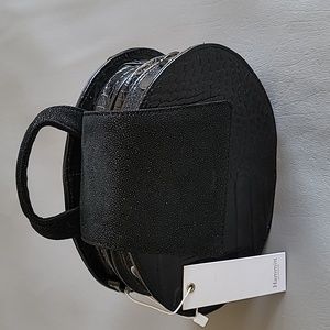 Hammitt Gregory Half Pipe Circle Embossed Leather Crossbody Bag